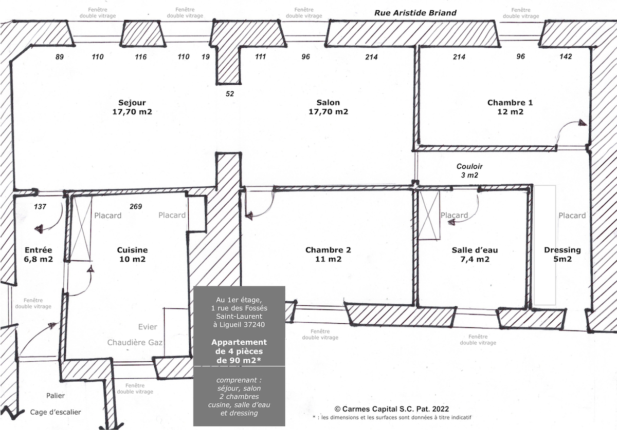 T4 au premier étage.